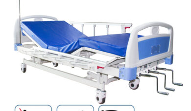 Three (3) Crank Bed with Stainless Steel Rails ABS Side Boards