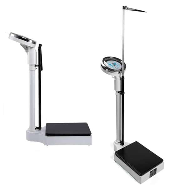 Electronic height and weight scale